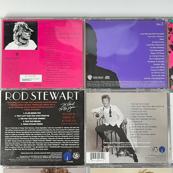 Rod Stewart 20 CD Lot Songbook Storyteller Spanner Hits Xmas Unplugged 1979-2012 - Picture 8 of 13